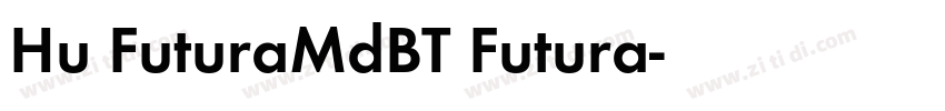 Hu FuturaMdBT Futura字体转换